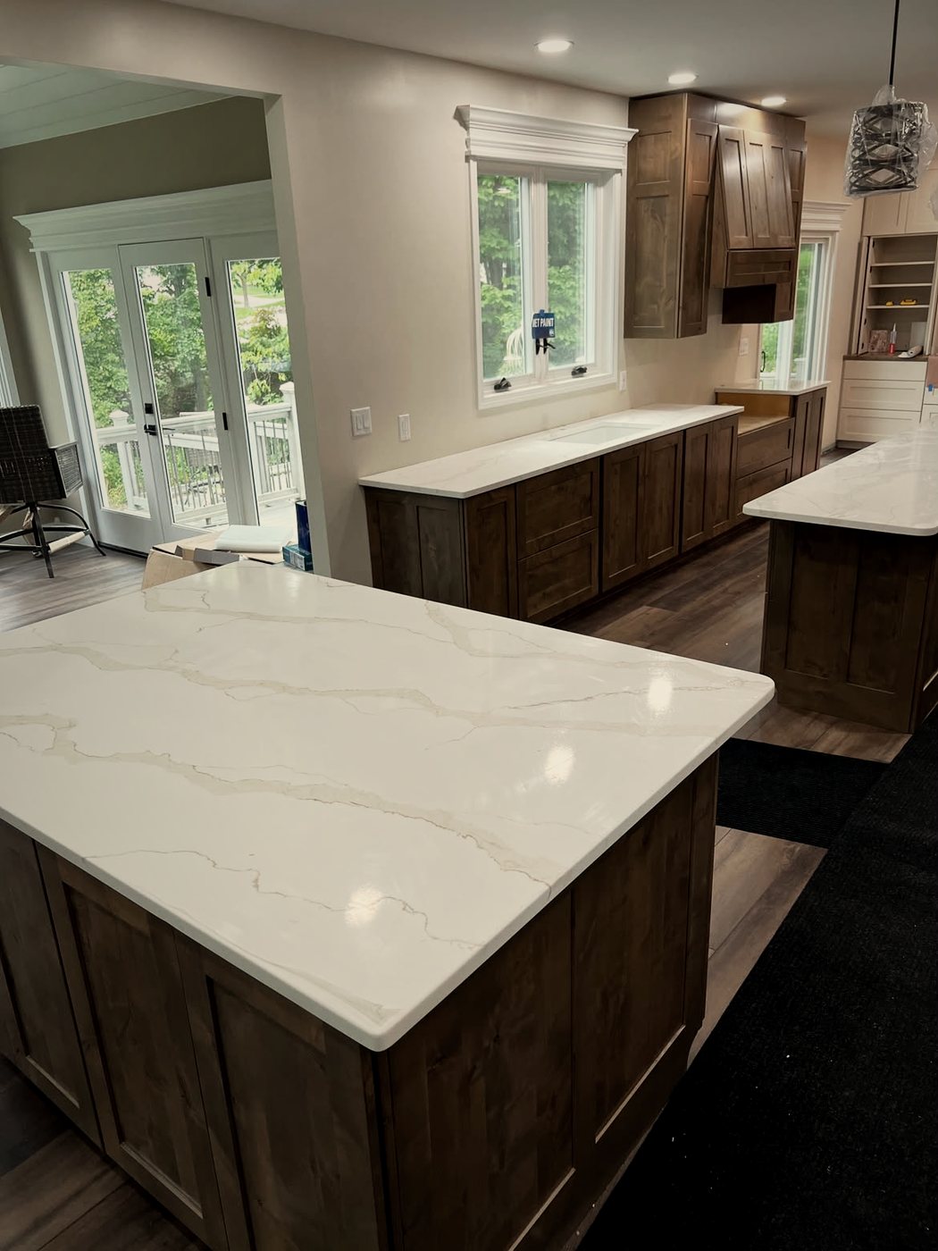After: countertops installed